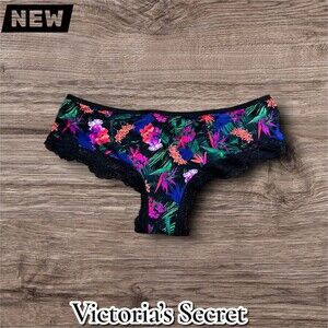 New NWT Victoria’s Secret Cheeky Panty – Tropical Floral Print – Size Medium